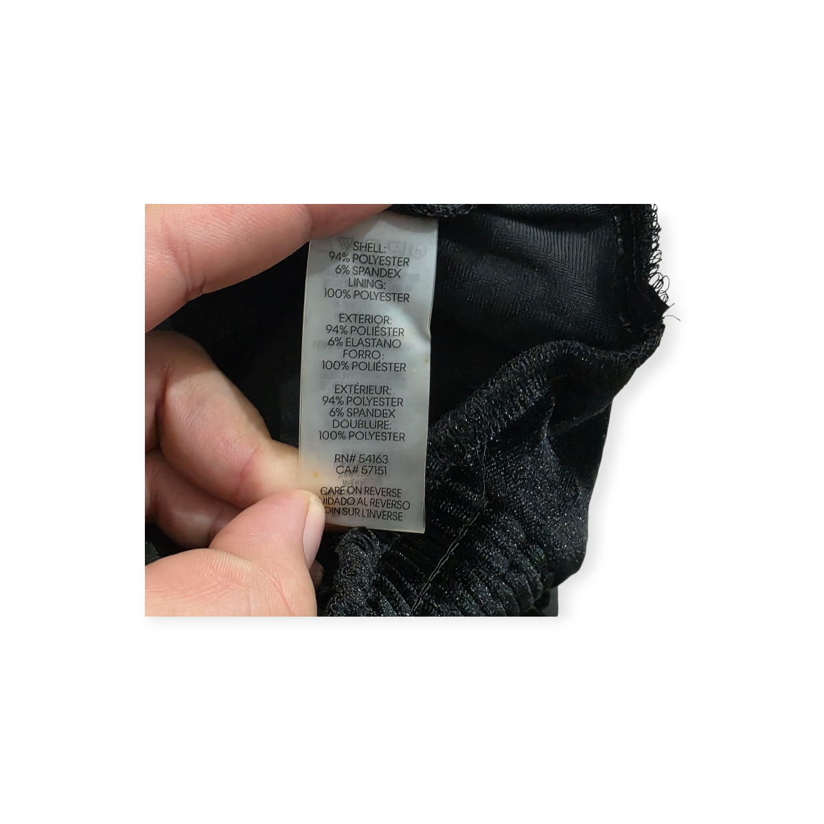 Blusa Karl Lagerfeld De Terciopelo Negra De Mujer Mediana M