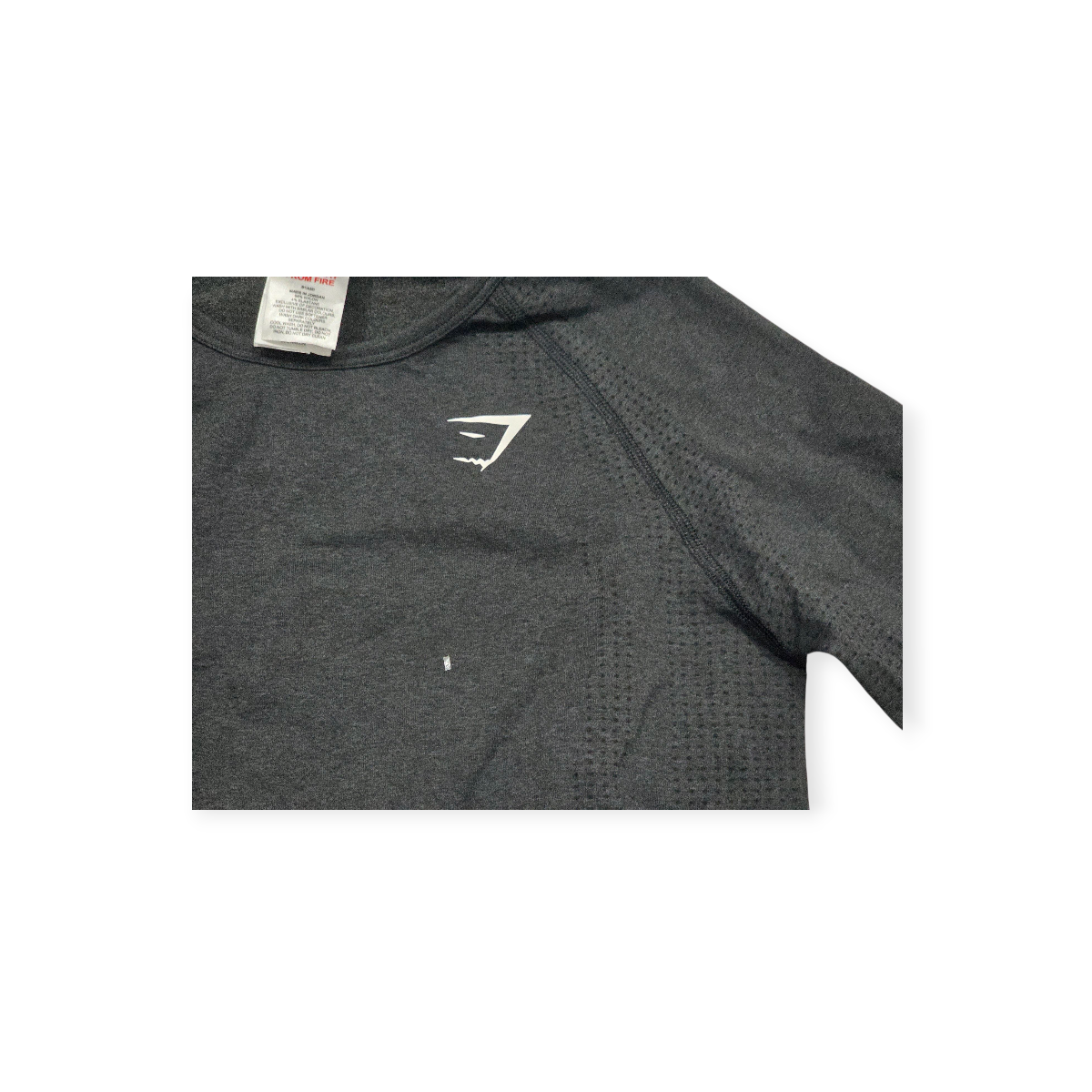 Playera Crop Top Gymshark Mediana M Gris Oscuro De Mujer