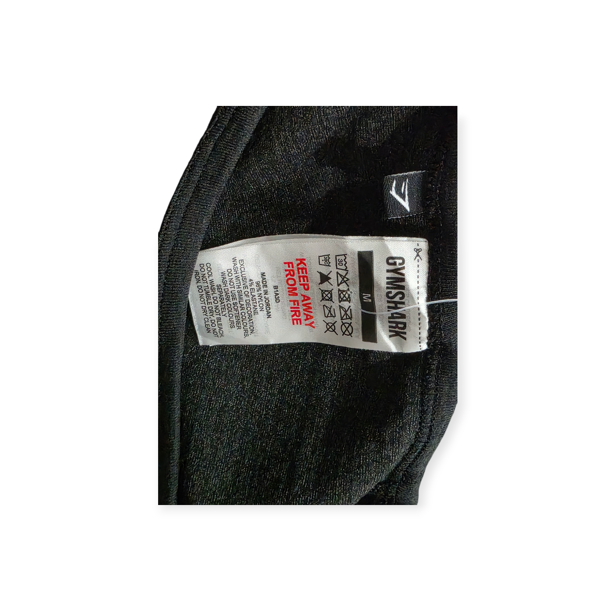 Playera Crop Top Gymshark Mediana M Gris Oscuro De Mujer