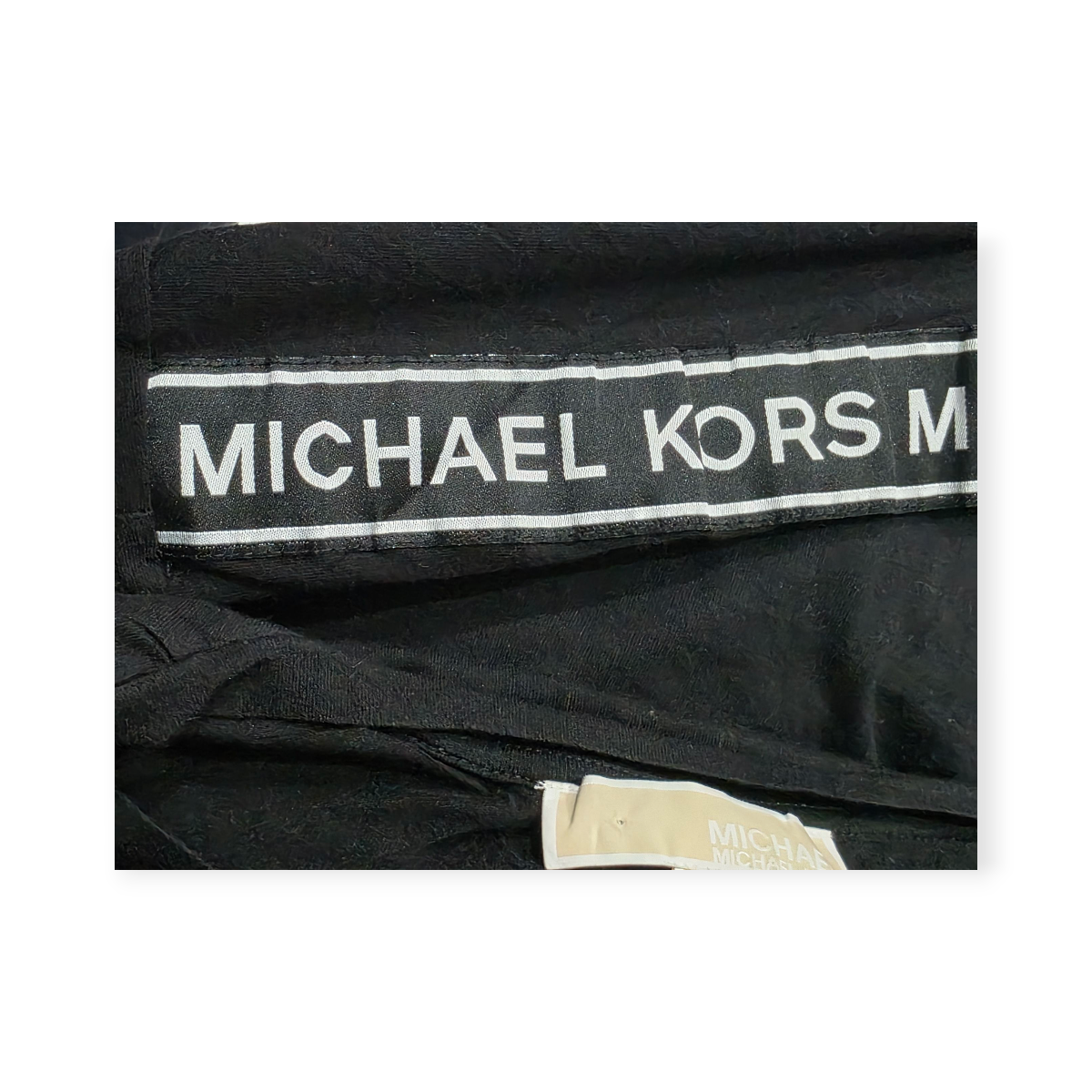Playera Michael Kors Xgrande Xl Negra Manga Larga