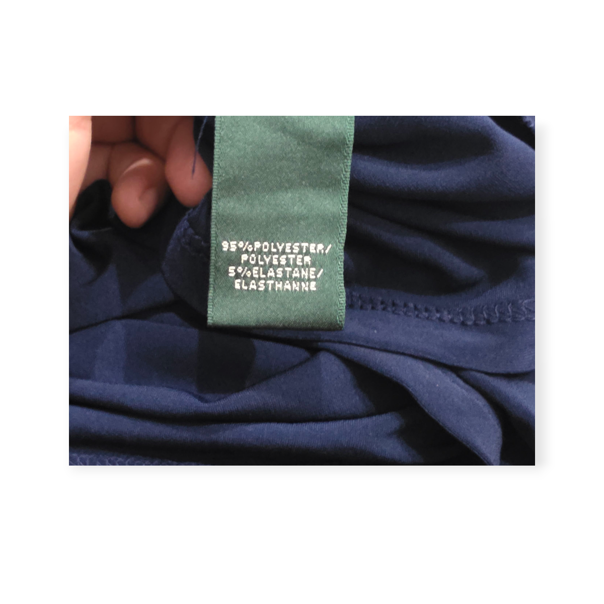 Vestido Ralph Lauren Azul Profundo Talla 12 Manga Larga