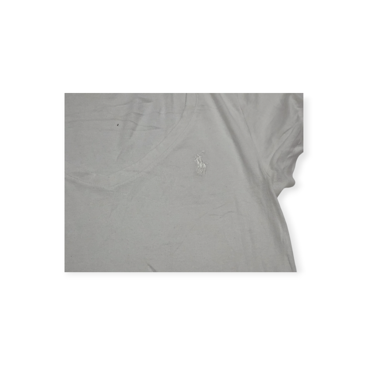 Playera Ralph Lauren Sport D Mujer Grande Blanco Pony Blanco