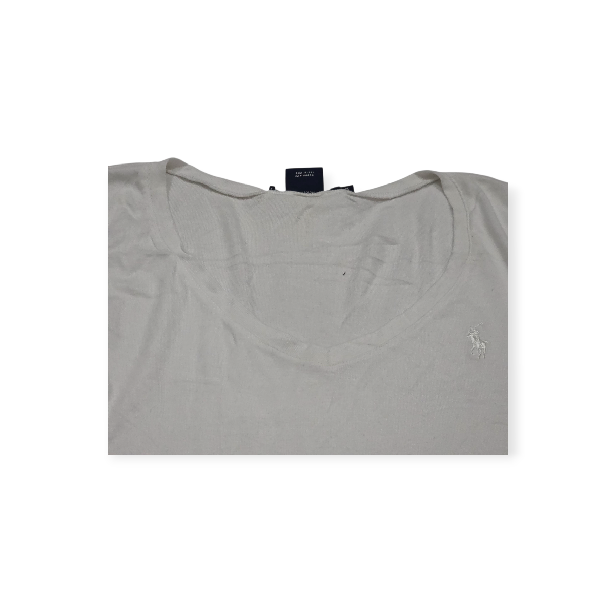 Playera Ralph Lauren Sport D Mujer Grande Blanco Pony Blanco