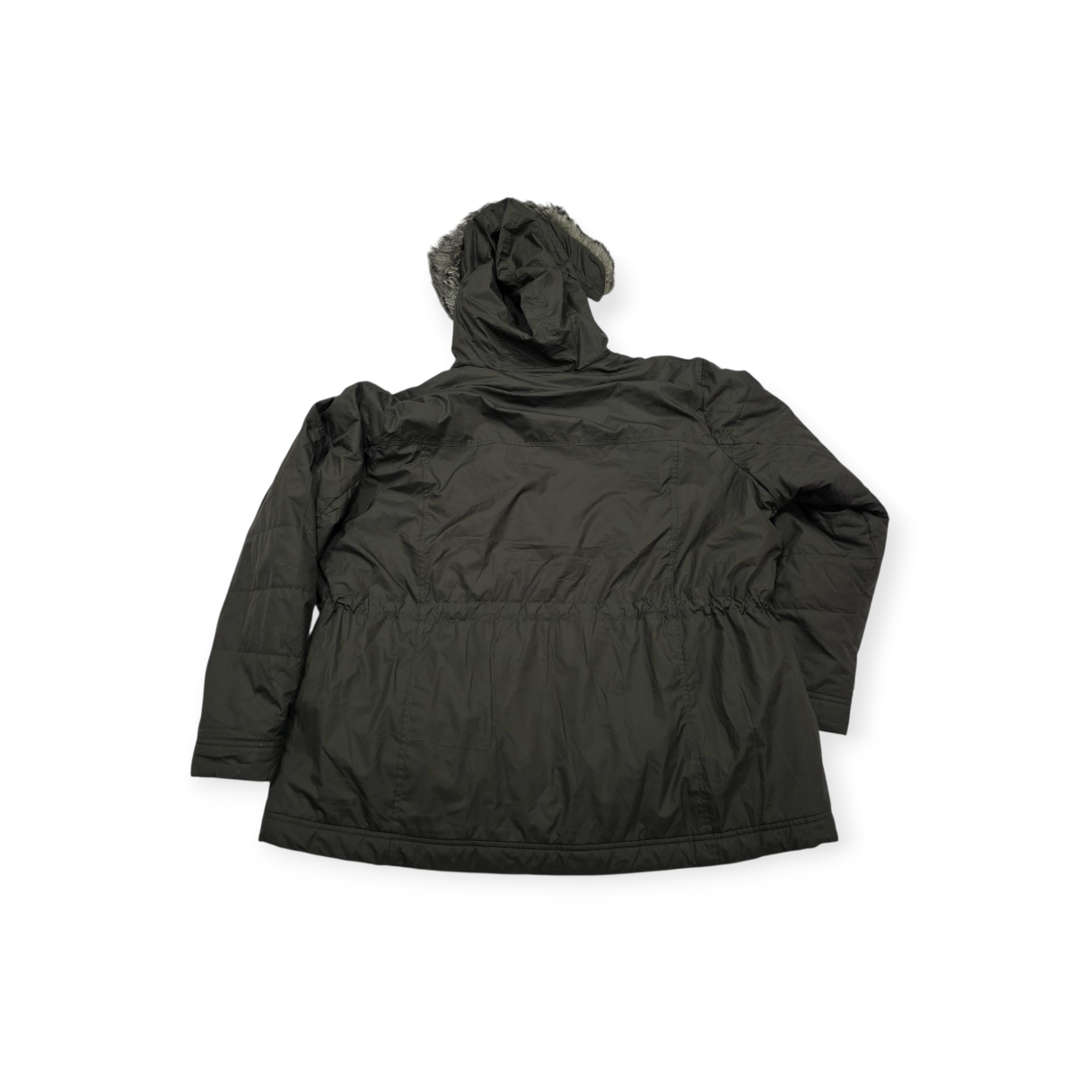 Chamarra Columbia Forro Térmico Gorro Desmontable 2x Cafe