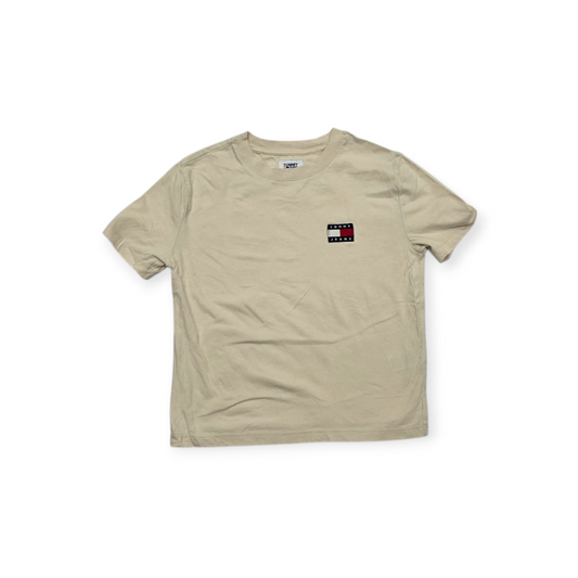 Playera Corta Tommy Hilfiger Extra Extra Chica Color Crema