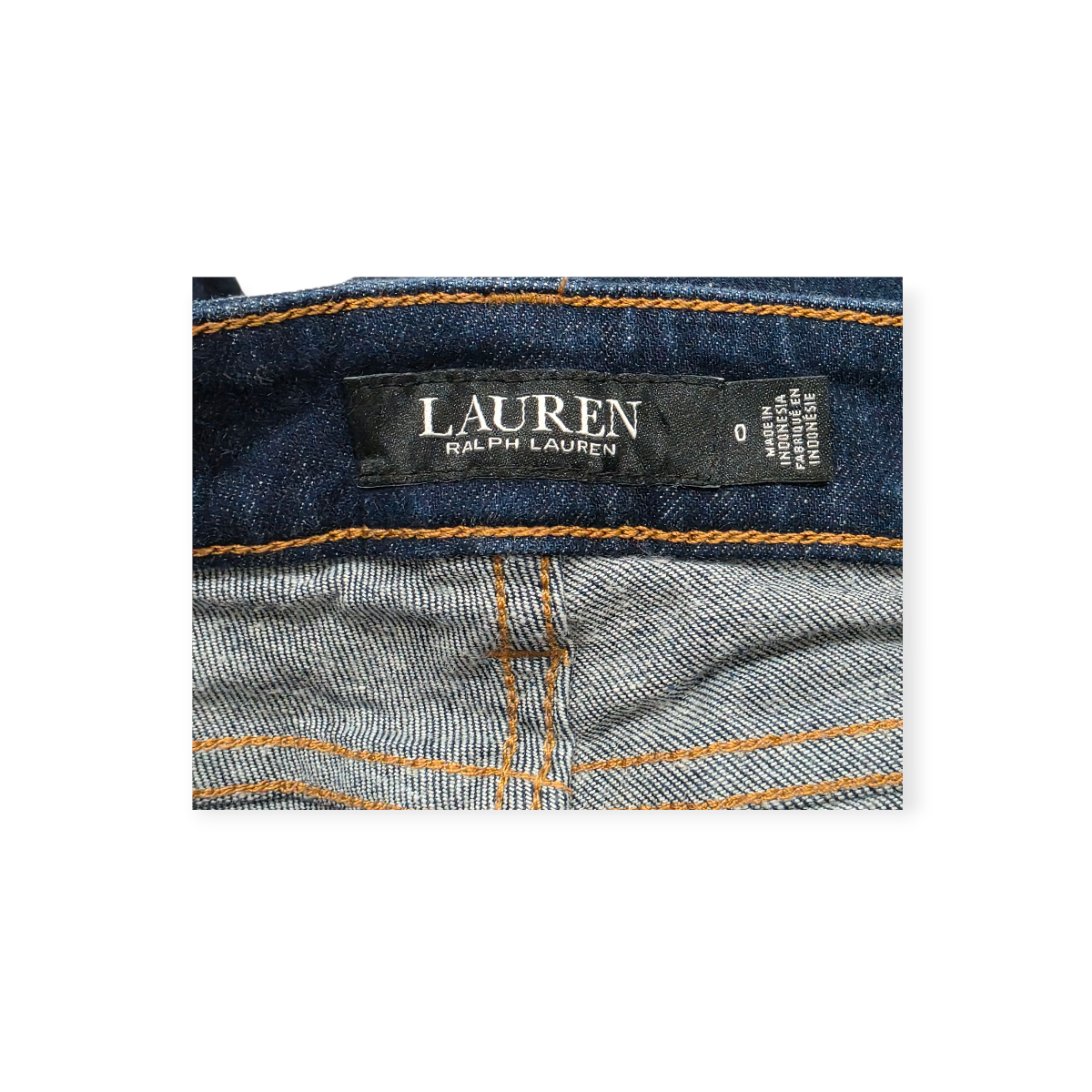 Pantalon Ralph Lauren Talla 0 De Mezclilla Azul Oscuro