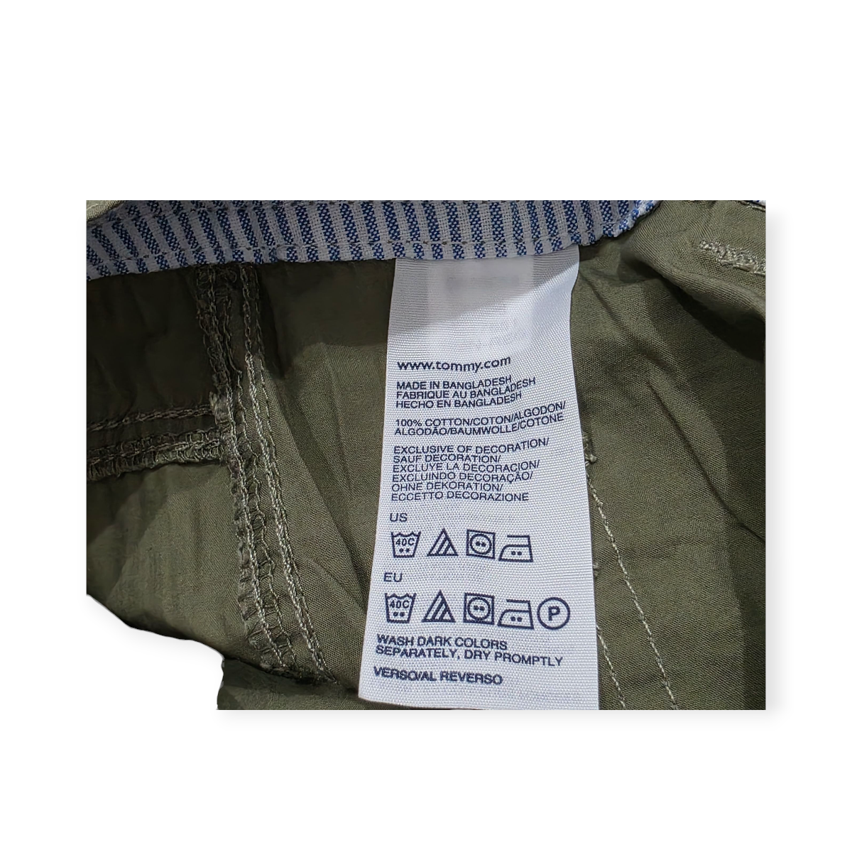 Bermuda Tommy Hilfiger Talla 4 Verde