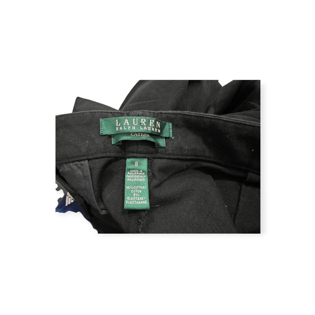 Pantalon Ralph Lauren De Vestir Catlin Color Negro Talla 8