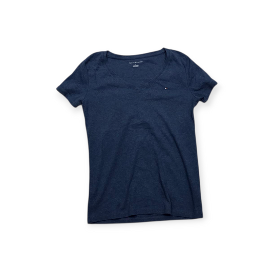Playera Tommy Hilfiger Azul Acero Mediana Manga Corta Mujer