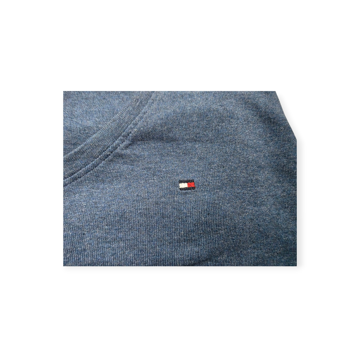 Playera Tommy Hilfiger Azul Acero Mediana Manga Corta Mujer