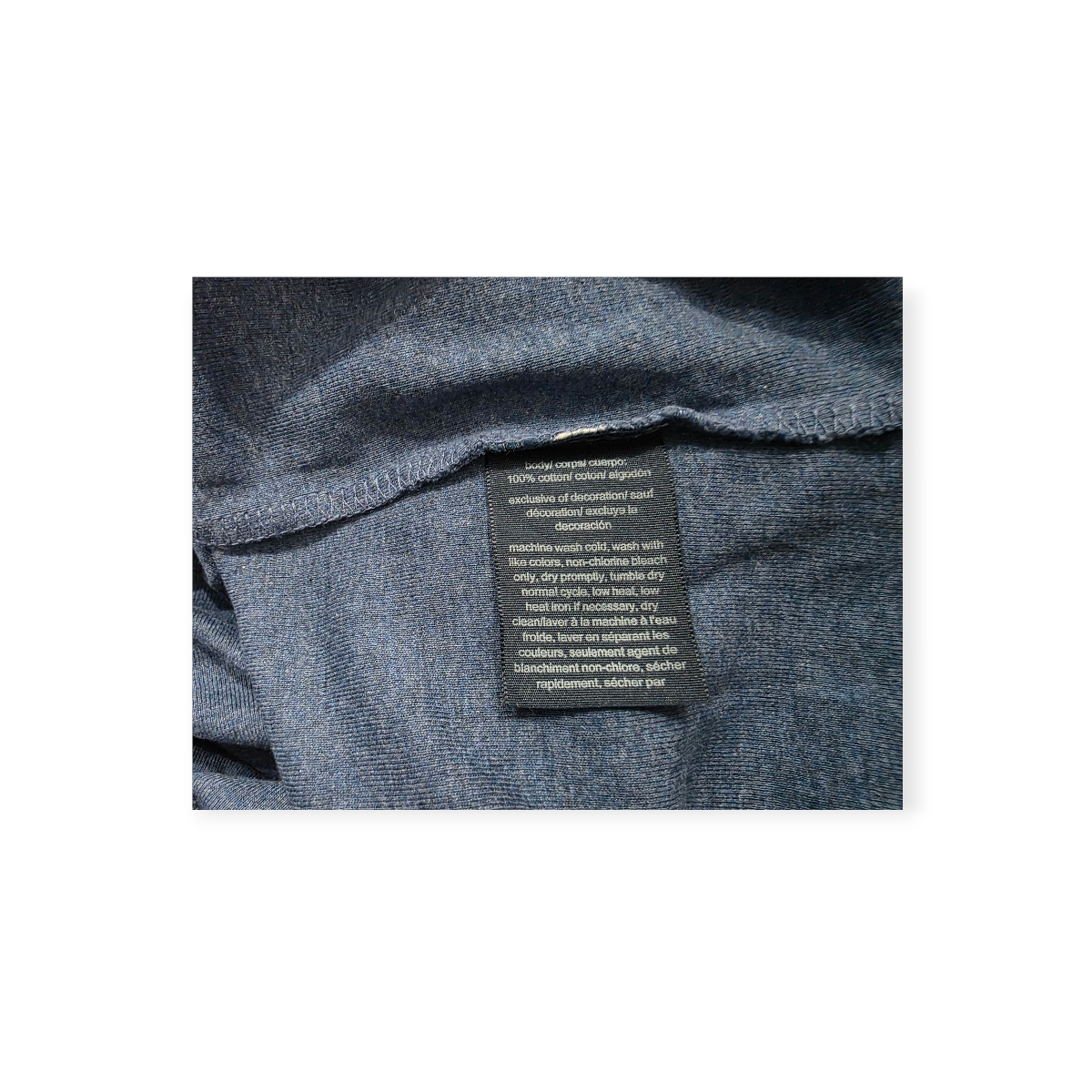 Playera Tommy Hilfiger Azul Acero Mediana Manga Corta Mujer