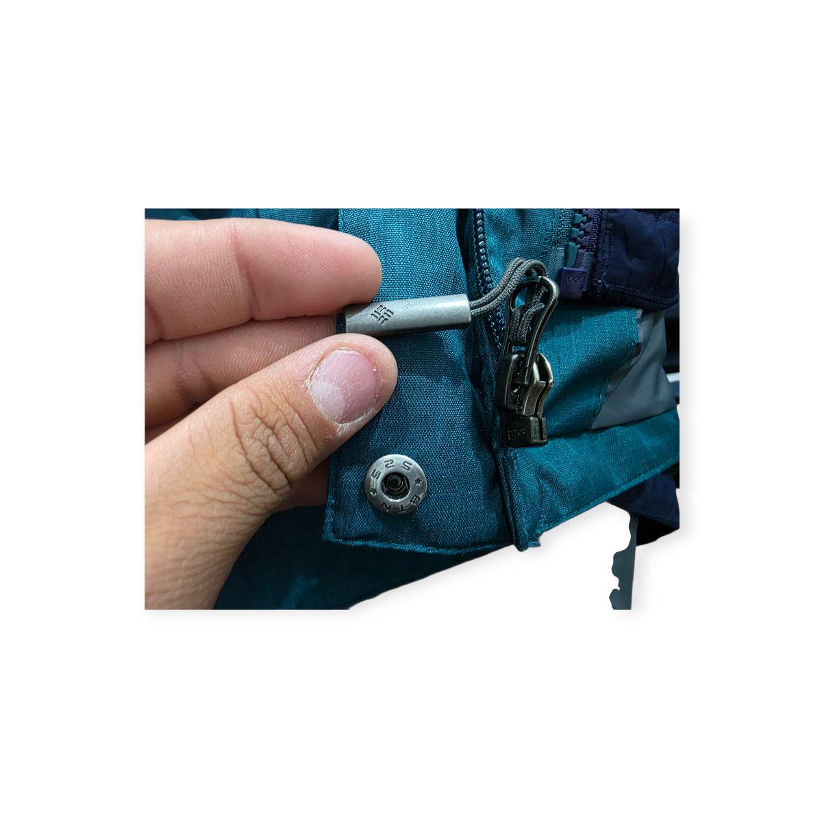 Chamarra Impermeable Columbia Mujer Capucha Verde Esmeralda