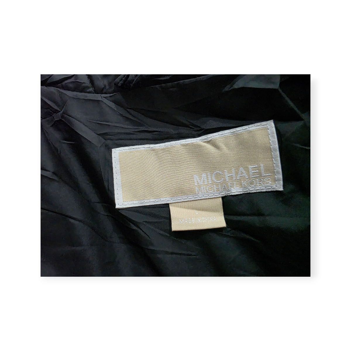 Chamarra Cazadora Michael Kors De Mujer Grande L Color Negra