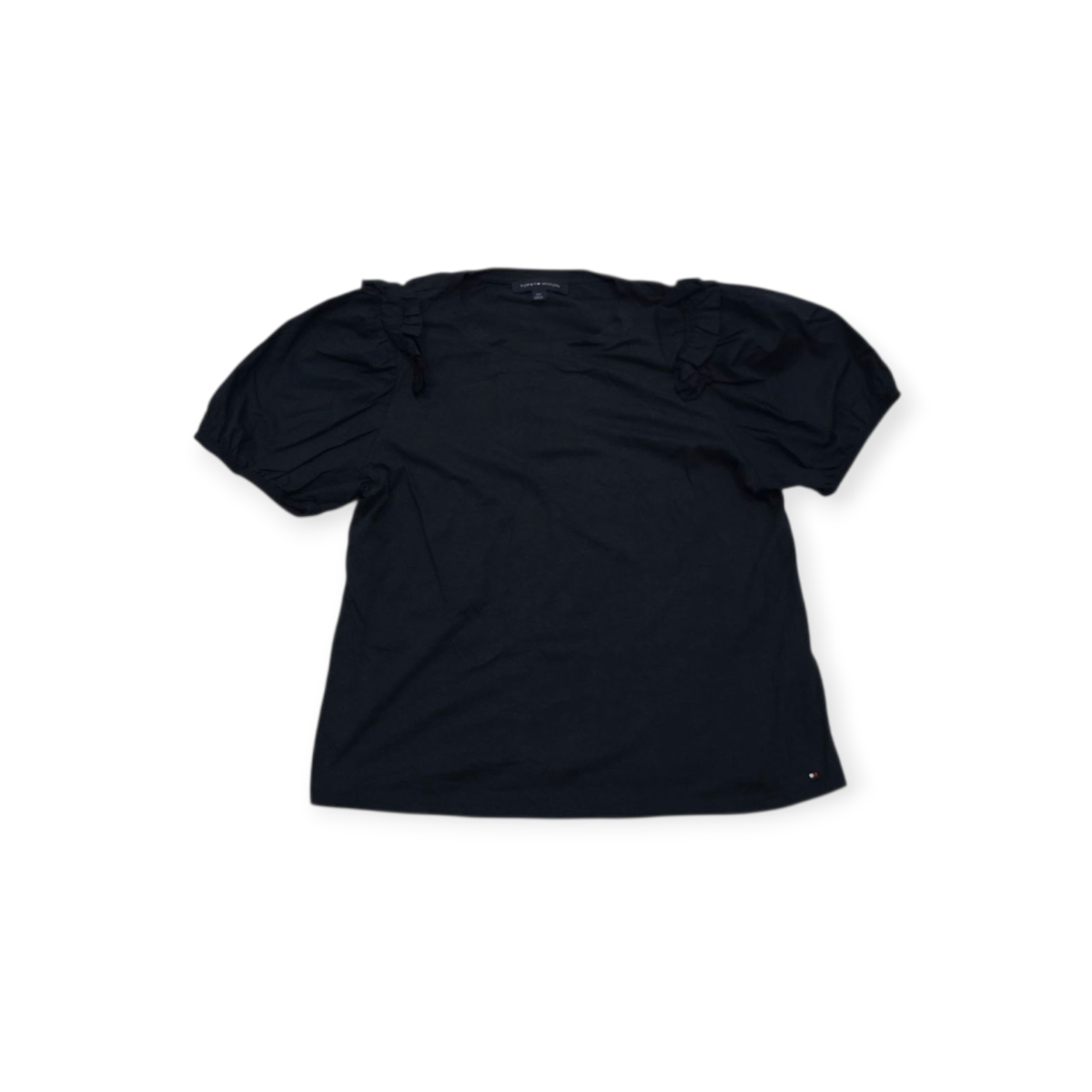 Blusa Tommy Hilfiger Grande L Azul Manga Corta Amplia