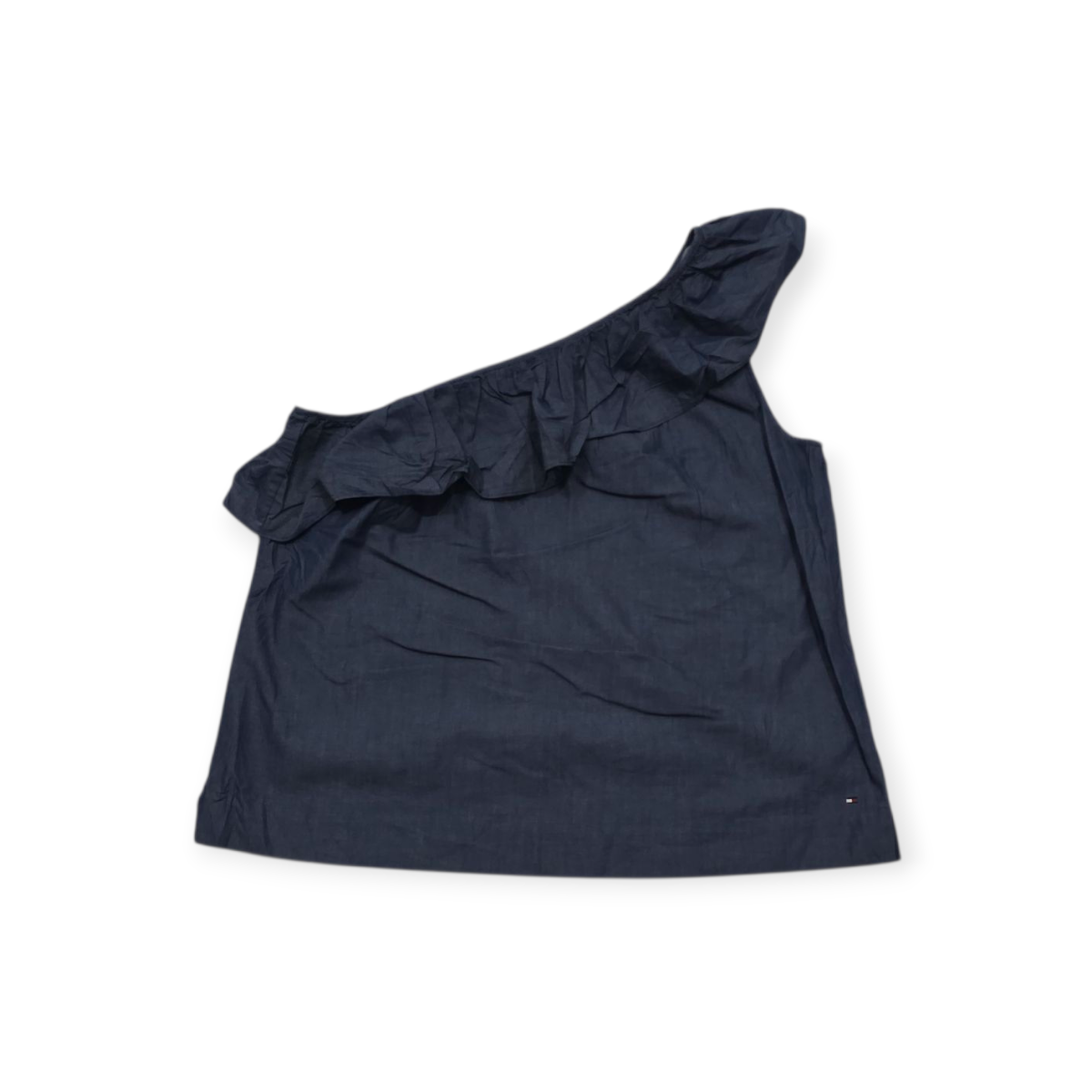 Blusa Tommy Hilfiger Xg Escote Medio Strapple Azul Acero