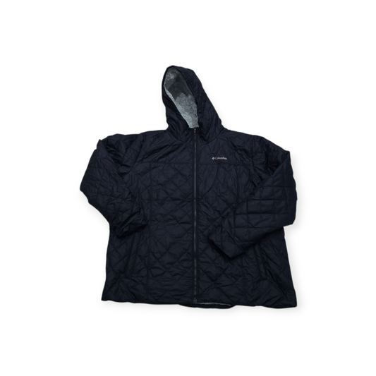 Chamarra Columbia Mujer Azul Marino Peludita Dentro Talla 3x