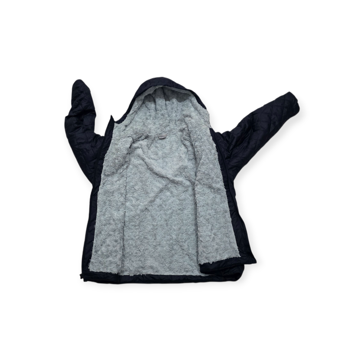 Chamarra Columbia Mujer Azul Marino Peludita Dentro Talla 3x