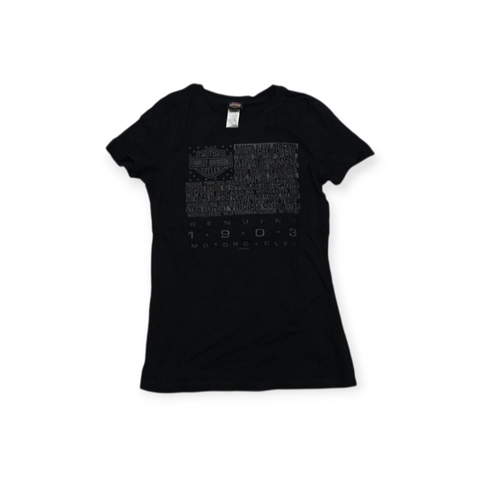 Playera Harley Davidson Chico S Negra De Mujer Yellowstone