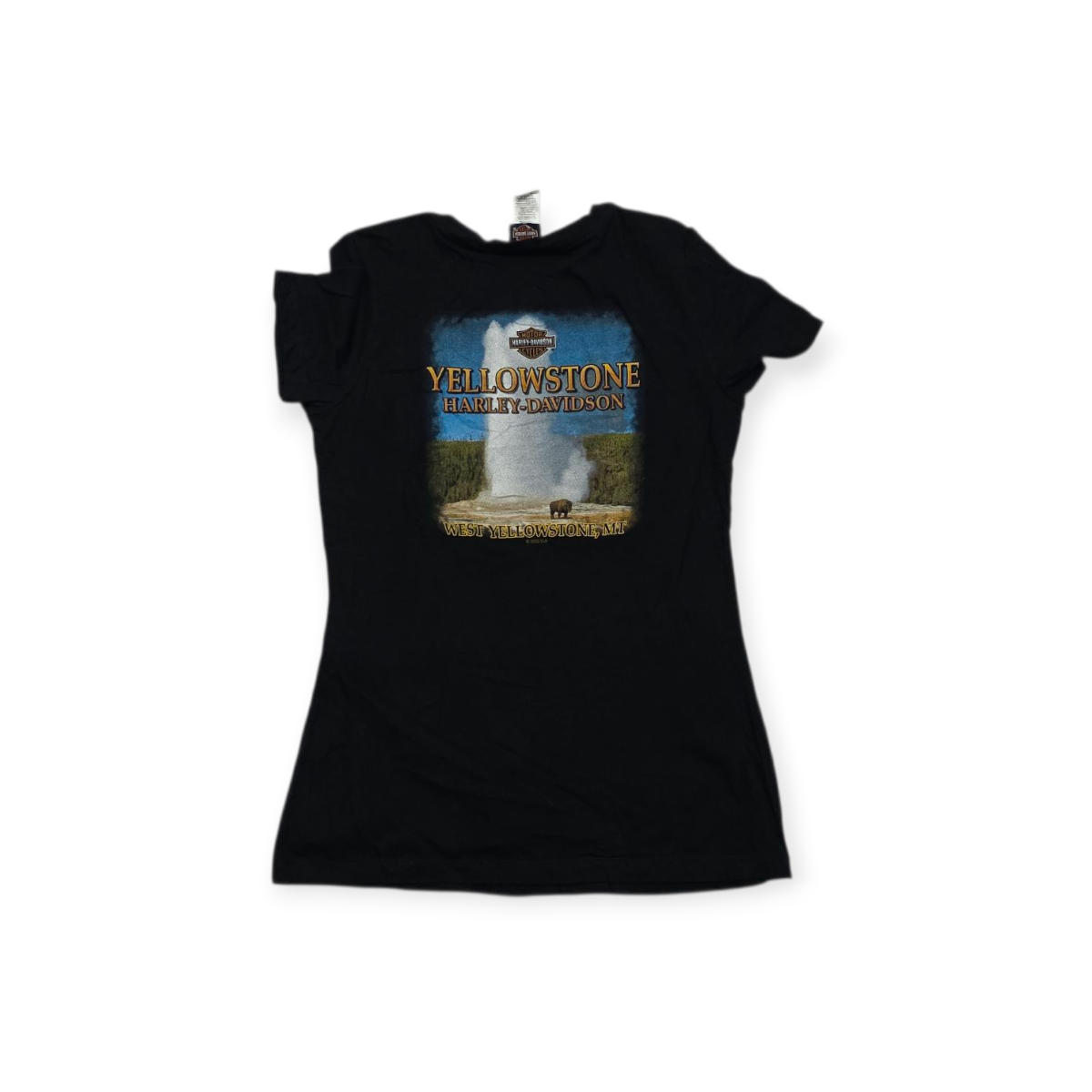 Playera Harley Davidson Chico S Negra De Mujer Yellowstone