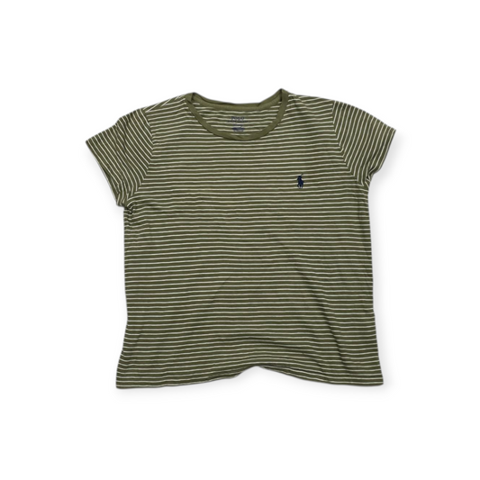Playera Polo Ralph Lauren Mediana M Manga Corta Verde Rayada