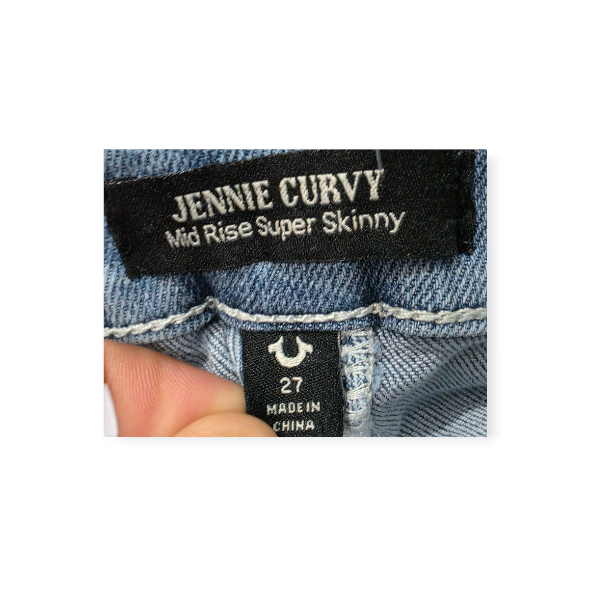 Pantalon True Religion Talla 27 Super Skinny Jennie Curvy