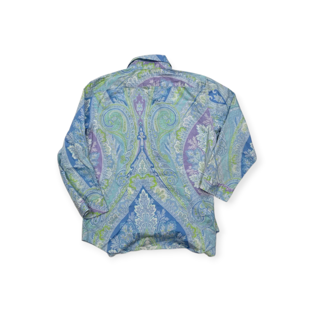 Camisa Ralph Lauren Azul Con Verde Mediana Petire