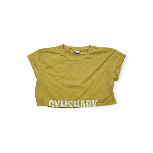 Playera Corta Gymshark Grande L Color Amarilla Manga Corta