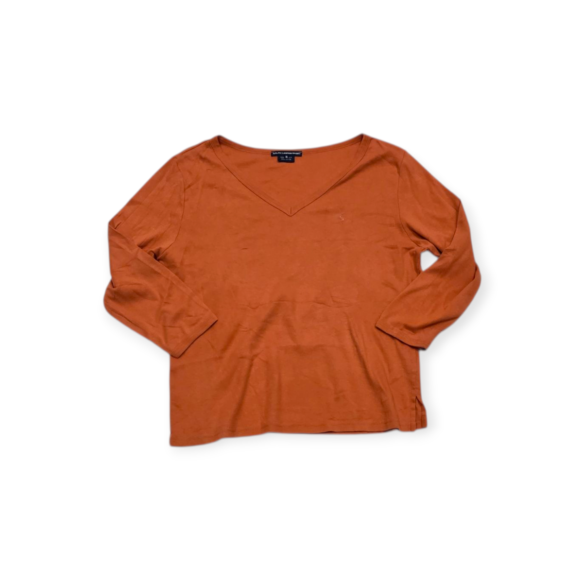 Playera Ralph Lauren Sport Xgrande Xl Naranja Cuello V