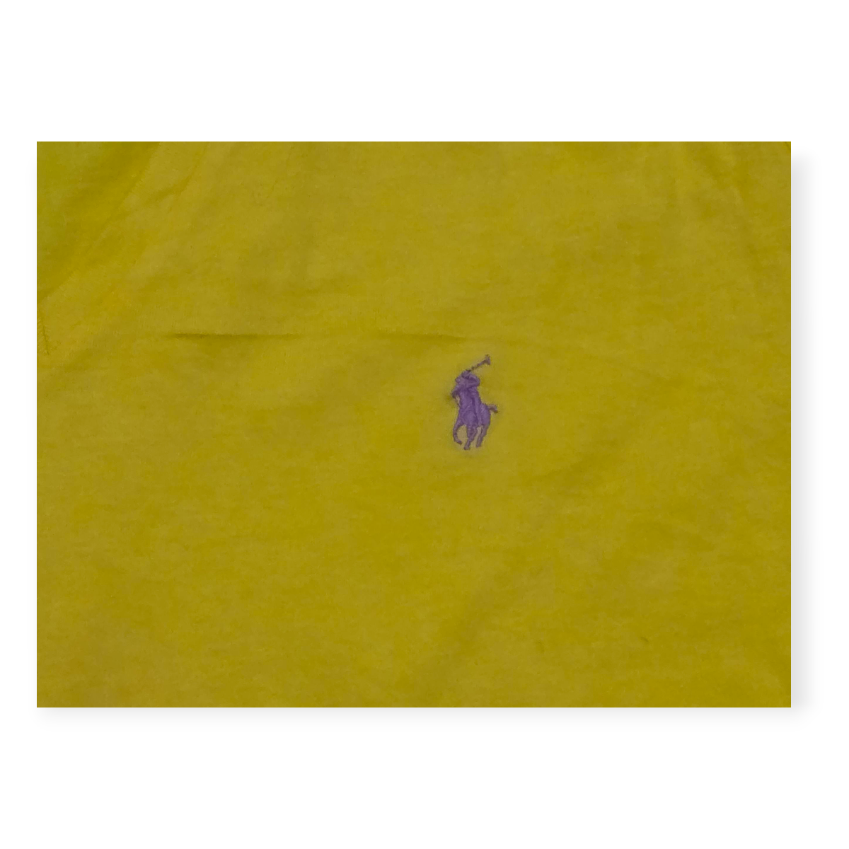 Playera Ralph Lauren Sport Amarillo Pony Morado Manga Corta