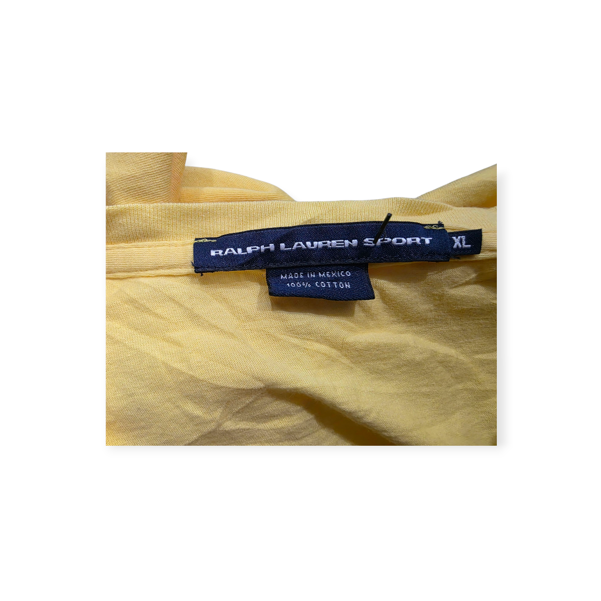 Playera Ralph Lauren Sport Amarillo Pony Morado Manga Corta