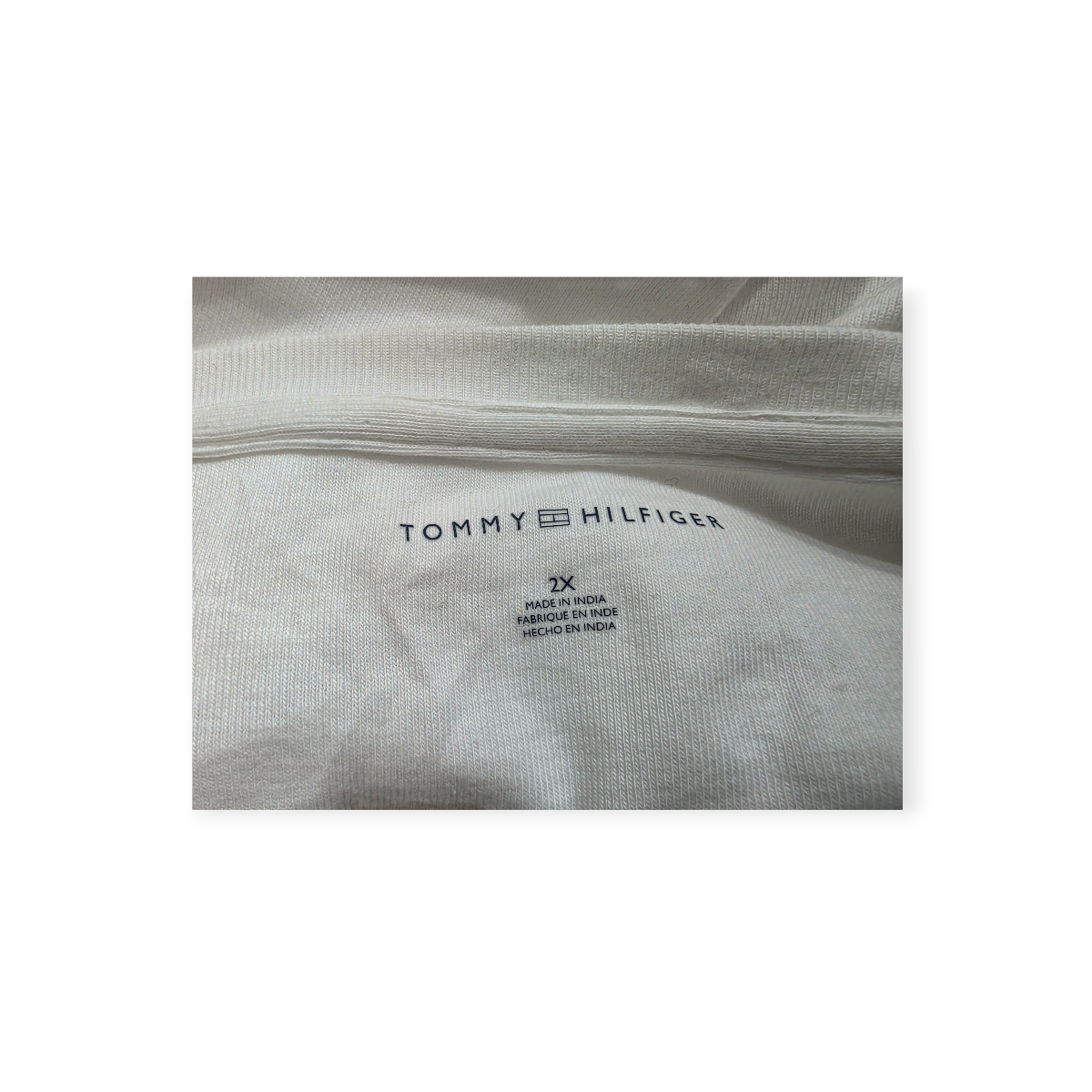 Playera Tommy Hilfiger Blanca Talla 2x