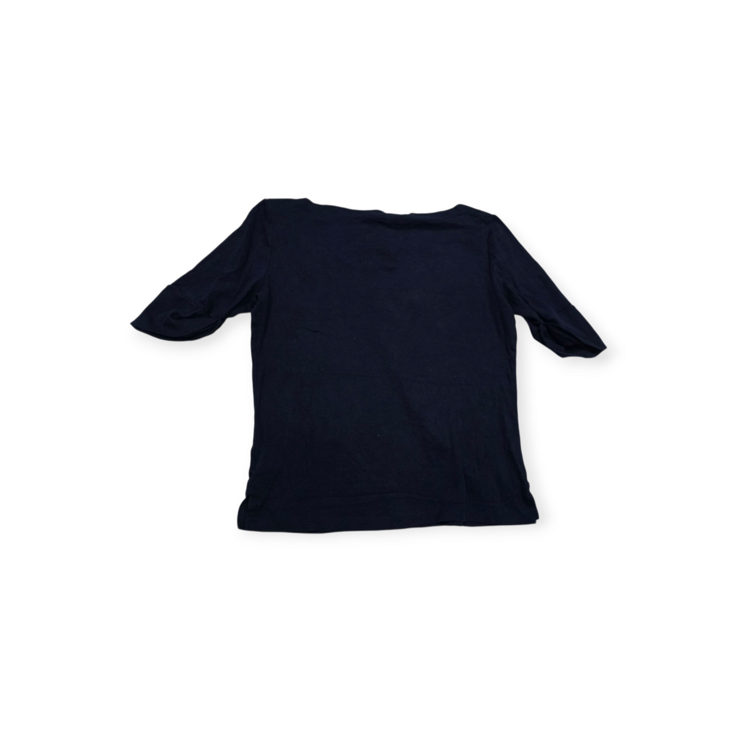 Blusa Ralph Lauren Manga Corta L Azul Marino Con Cierres