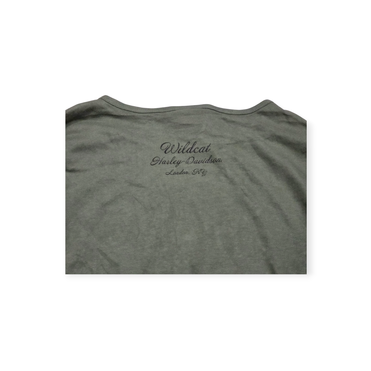 Playera Harley Davidson Xgrande Xl Manga Larga Verde (Usado)