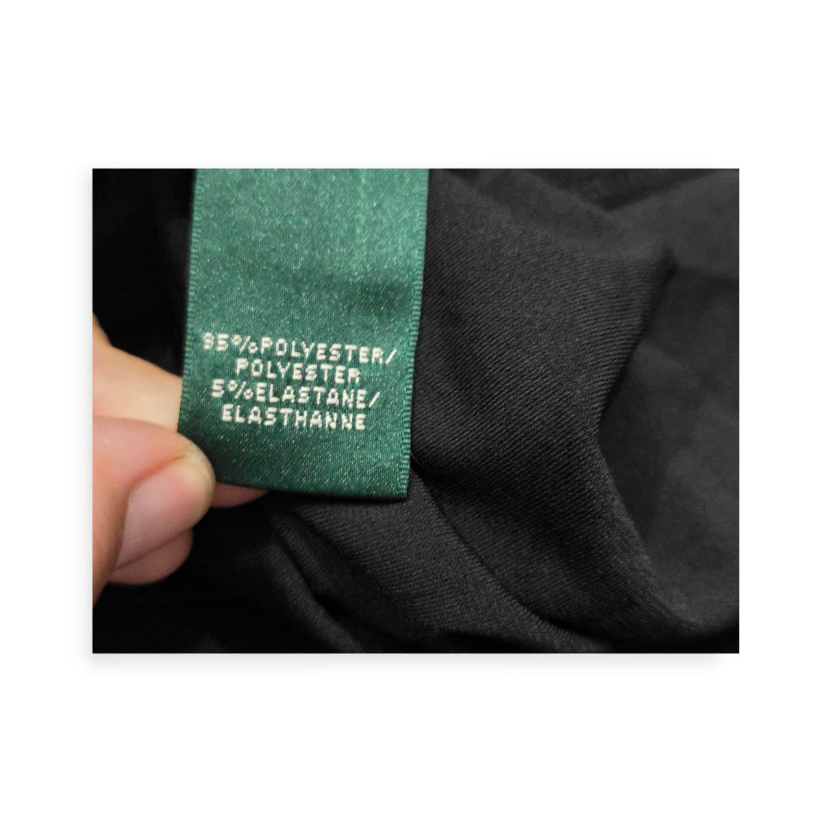 Vestido Negro Lauren Ralph Lauren Corte Drapeado Talla 6 (Usado)