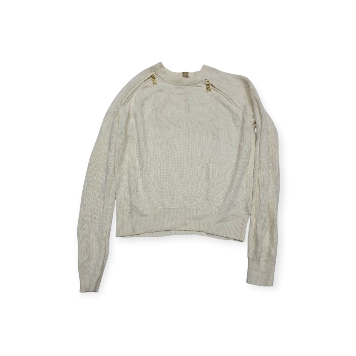 Sueter Michael Kors Chico S Color Hueso Con Dorado (Usado)