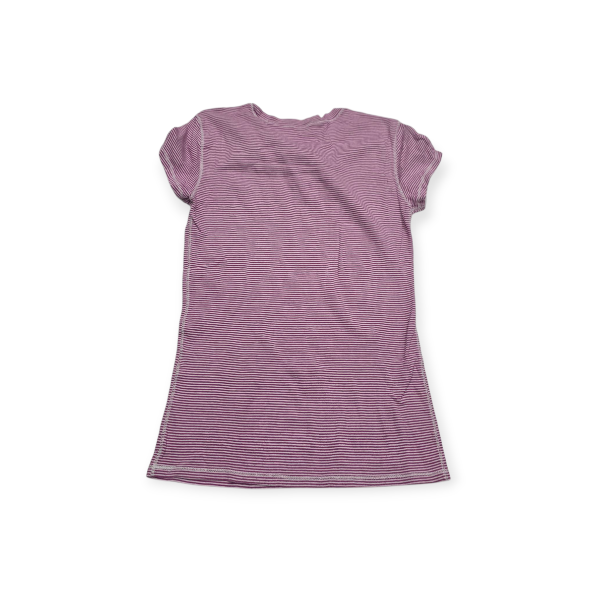 Playera Ralph Lauren Rosa Chico S Rayada Manga Corta (Usado)