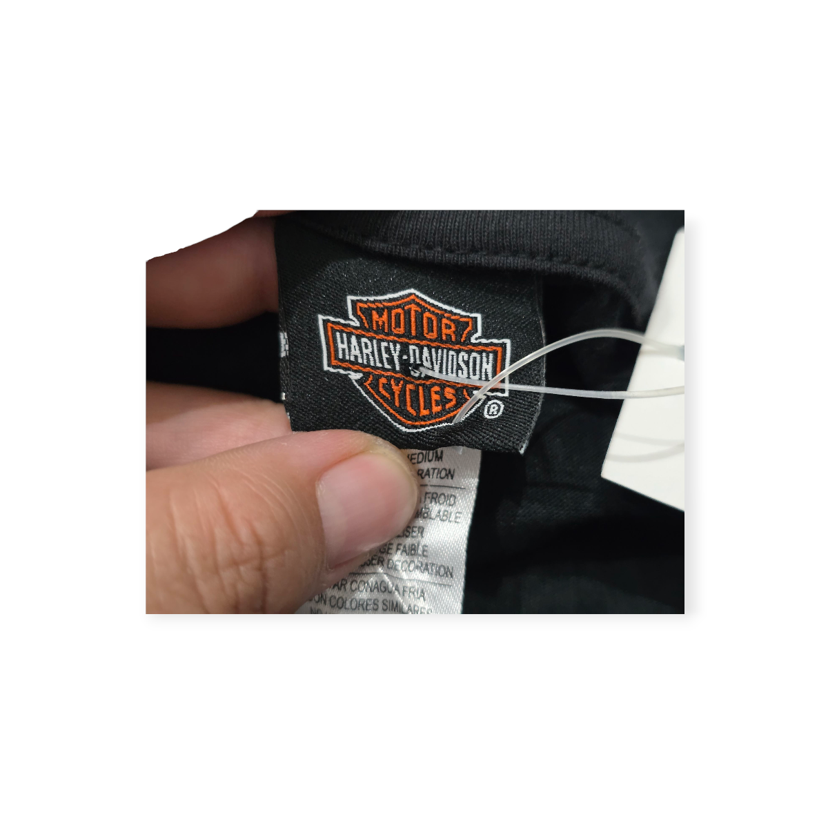Playera Harley Davidson Mujer Manga Larga Negra Con Brillos (Usado)