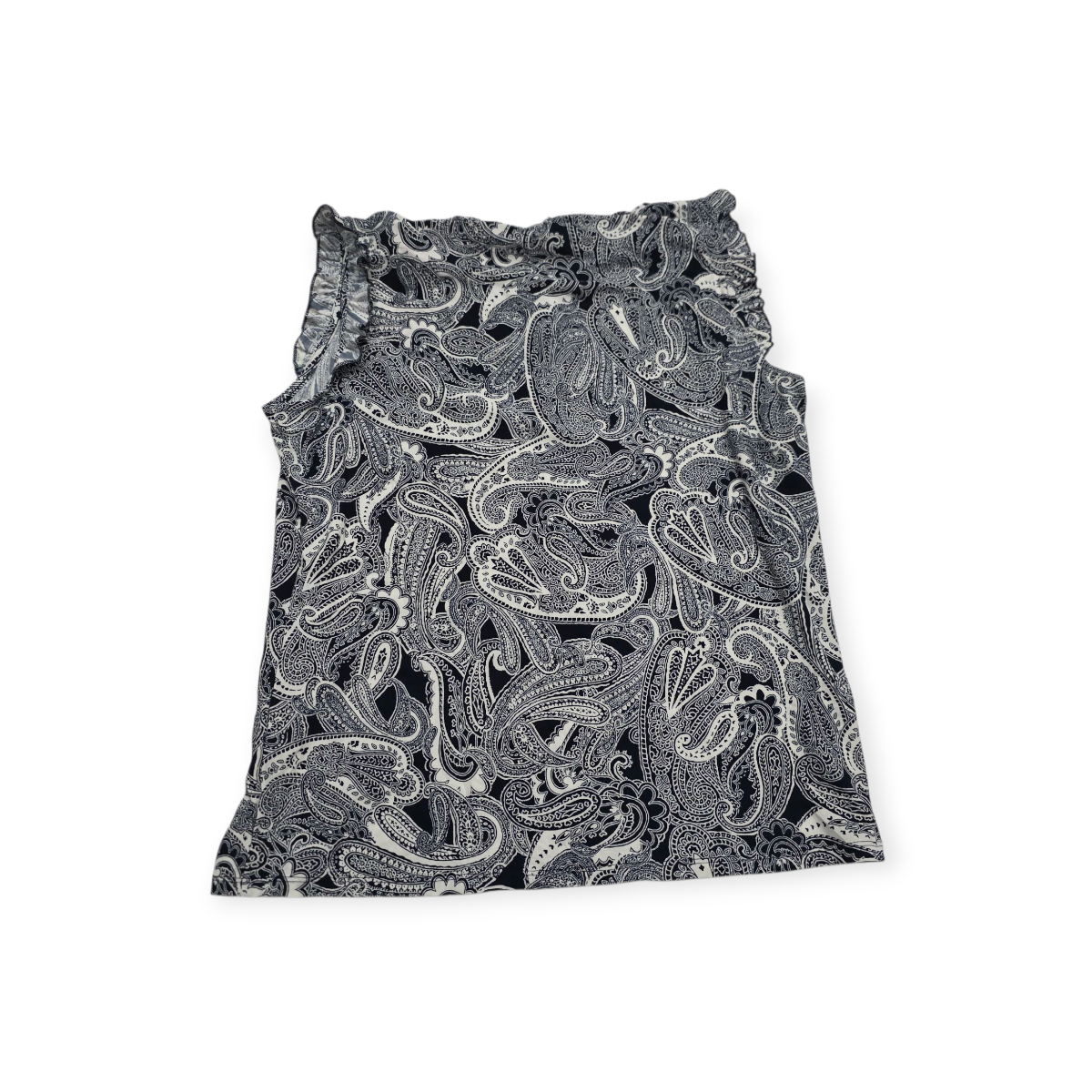 Blusa Azul/blanco Tommy Hilfiger Grande L Sin Mangas