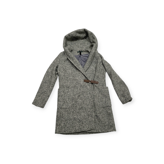 Abrigo Ralph Lauren Talla 10 Tejido Tipo Tweed Con Capucha