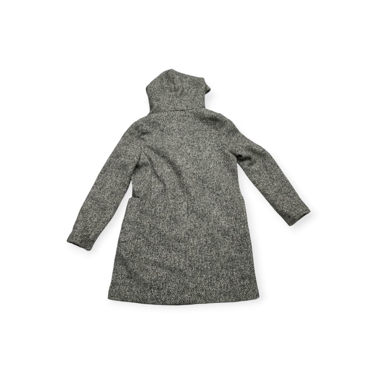 Abrigo Ralph Lauren Talla 10 Tejido Tipo Tweed Con Capucha