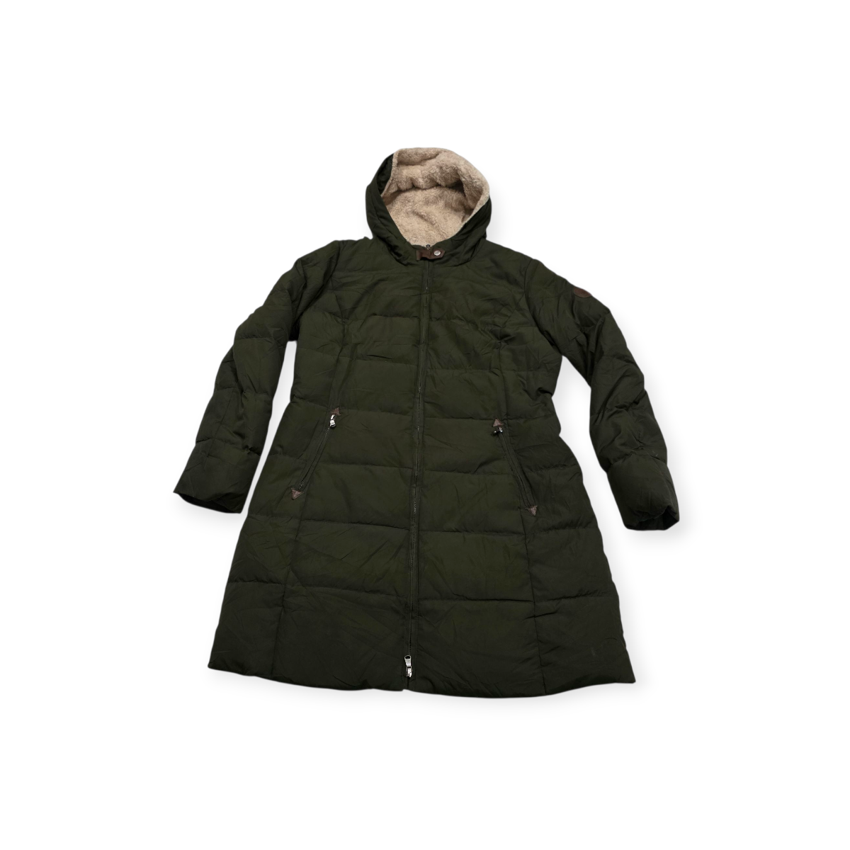 Abrigo Puffer Ralph Lauren Mujer Talla L Capucha Con Forro