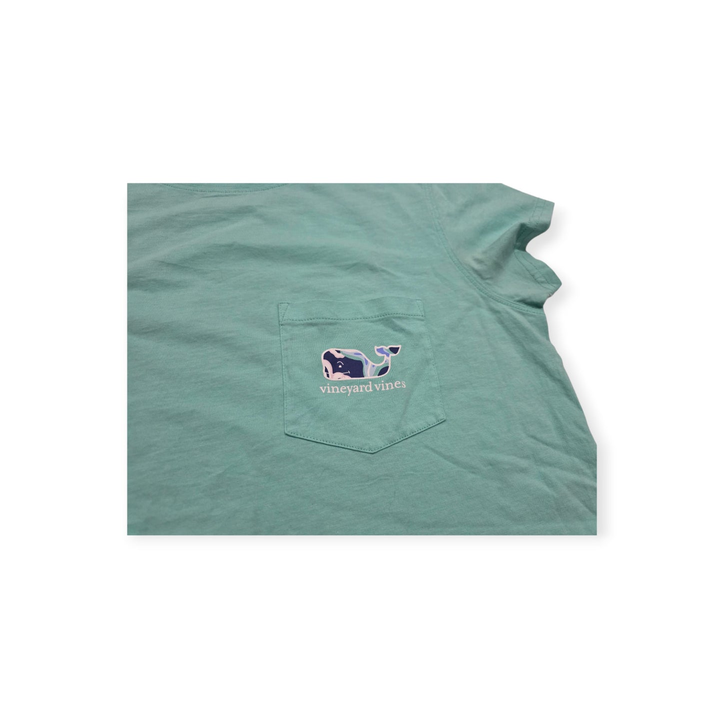 Playera Vineyard Vines Xchico Xs Menta Manga Corta De Mujer