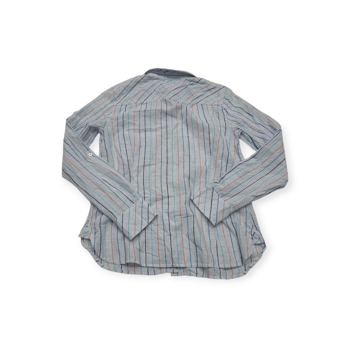 Camisa Tommy Hilfiger Xchica Xs Azul Claro Rayada De Mujer