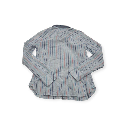 Camisa Tommy Hilfiger Xchica Xs Azul Claro Rayada De Mujer