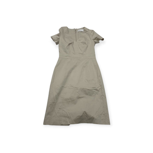 Vestido Hugo Boss Cafe Claro Talla 2 Manga Corta
