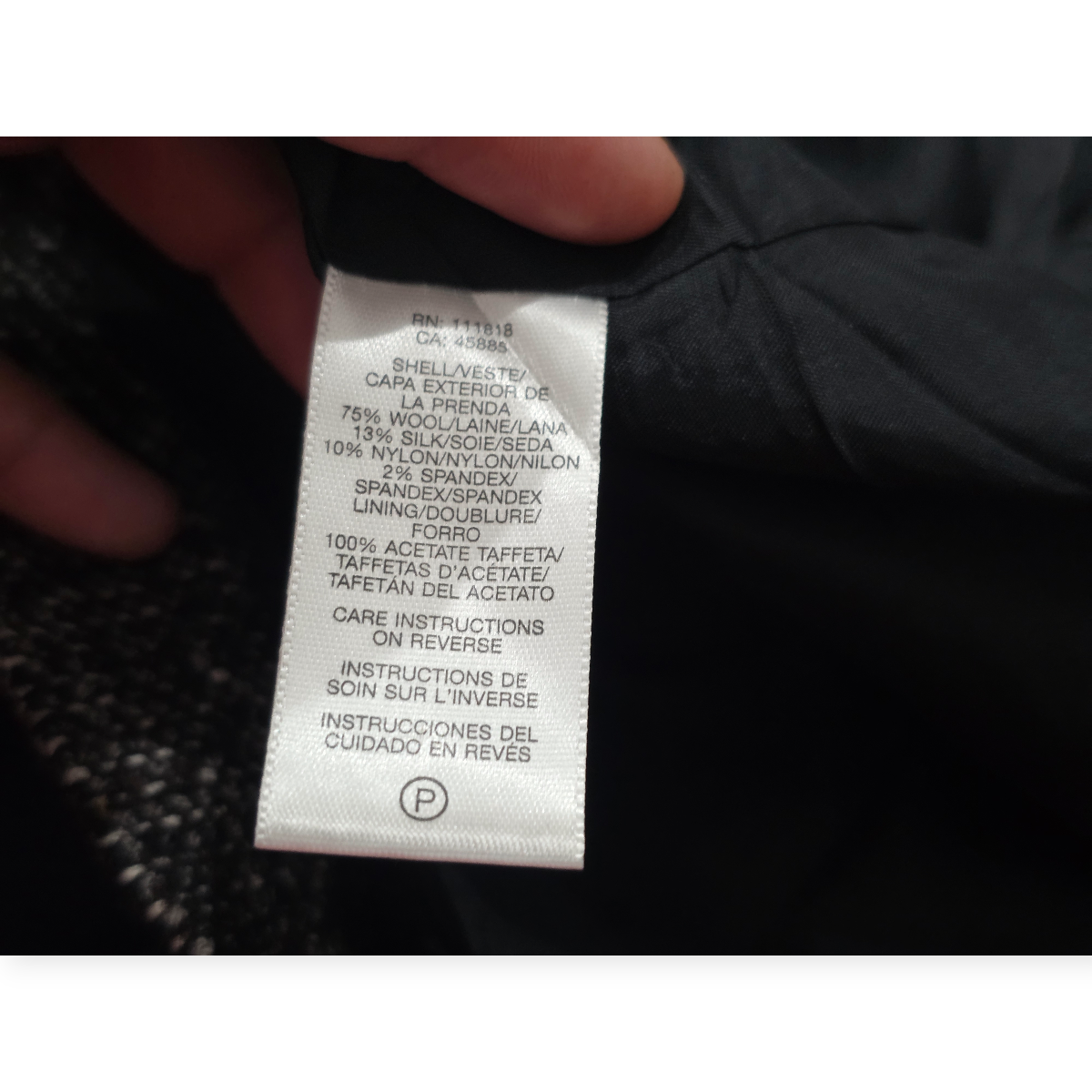 Abrigo Corto Michael Kors Gris Jaspeado De Mujer Mediano