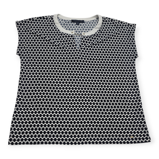 Blusa Tommy Hilfiger Grande L Blanca Con Figuras